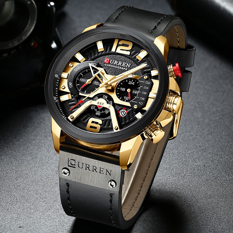 CURREN Chronograph Sport Mens Wristwatch