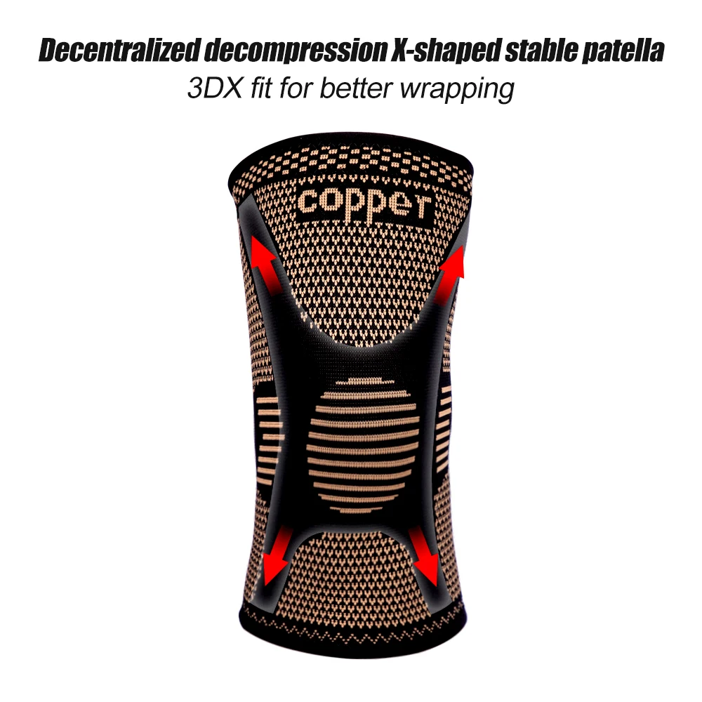 Copper Knee Brace for Arthritis Pain,Sports, Workout, Knee Pain Relief