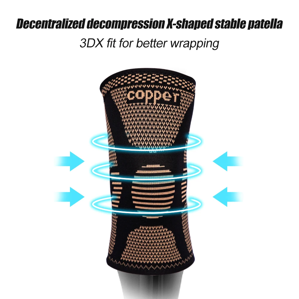 Copper Knee Brace for Arthritis Pain,Sports, Workout, Knee Pain Relief