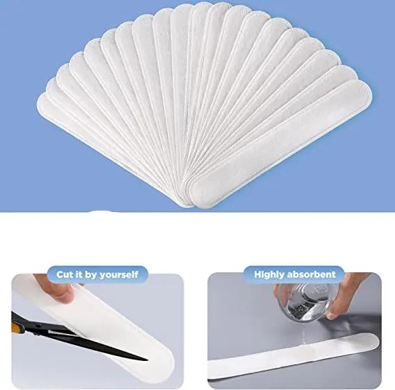 Adhesive Sweat Absorbing Strips Pads for Caps, Sun Visors, and Hats