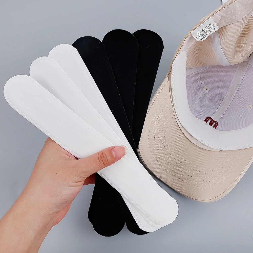 Adhesive Sweat Absorbing Strips Pads for Caps, Sun Visors, and Hats