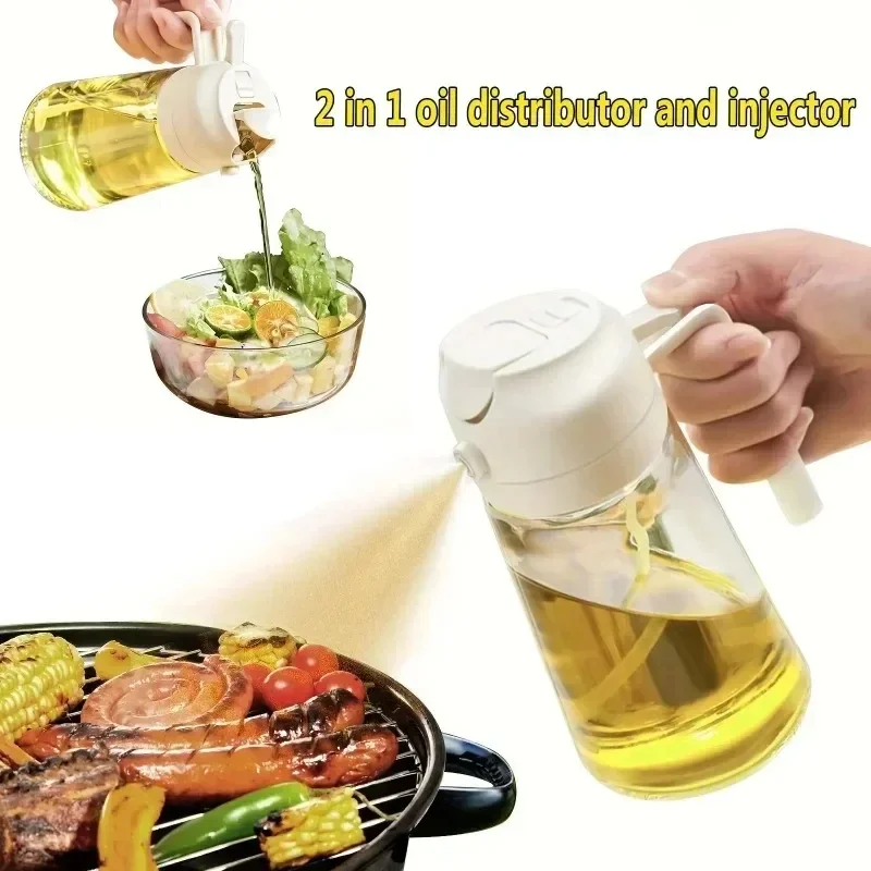 2 in 1 200/300/500ml Spray Bottle for Cooking / Oil, Vinegar Soy Sauce - Containers  Washer