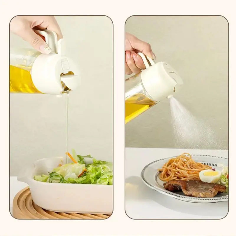 2 in 1 200/300/500ml Spray Bottle for Cooking / Oil, Vinegar Soy Sauce - Containers Washer