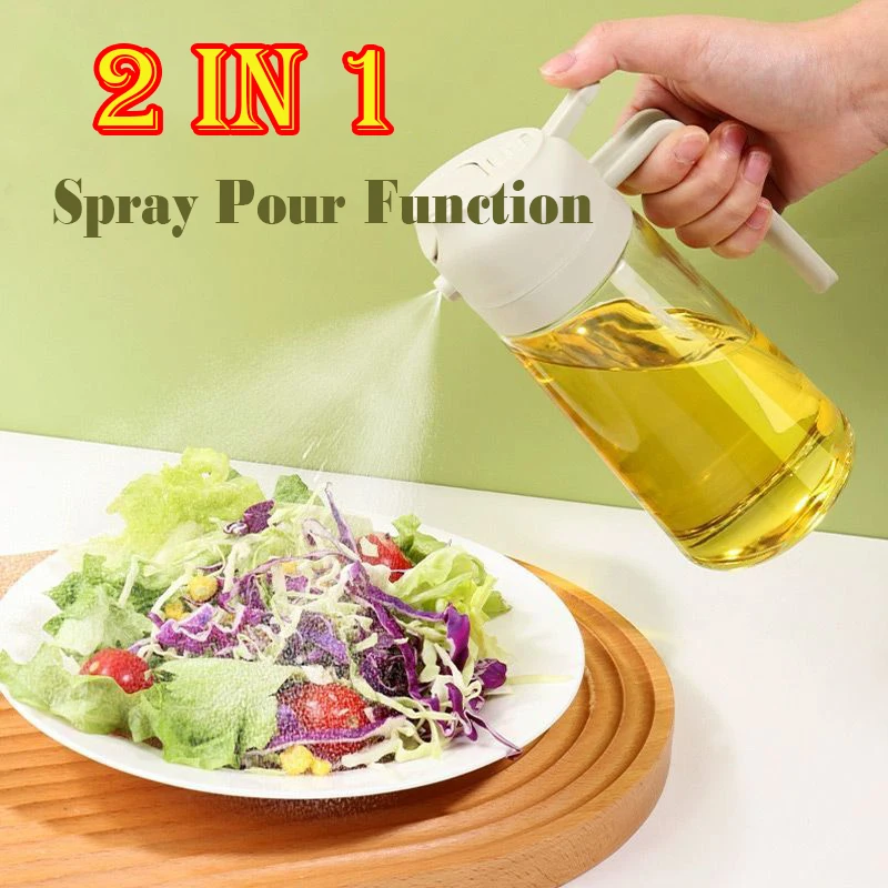 2 in 1 200/300/500ml Spray Bottle for Cooking / Oil, Vinegar Soy Sauce - Containers Washer