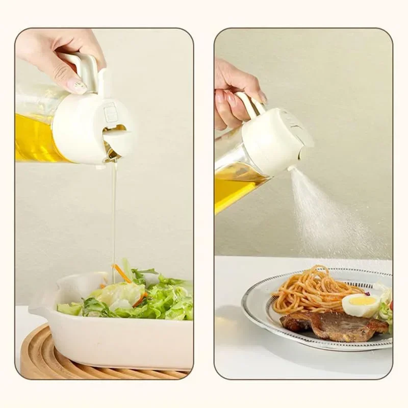 2 in 1 200/300/500ml Spray Bottle for Cooking / Oil, Vinegar Soy Sauce - Containers  Washer