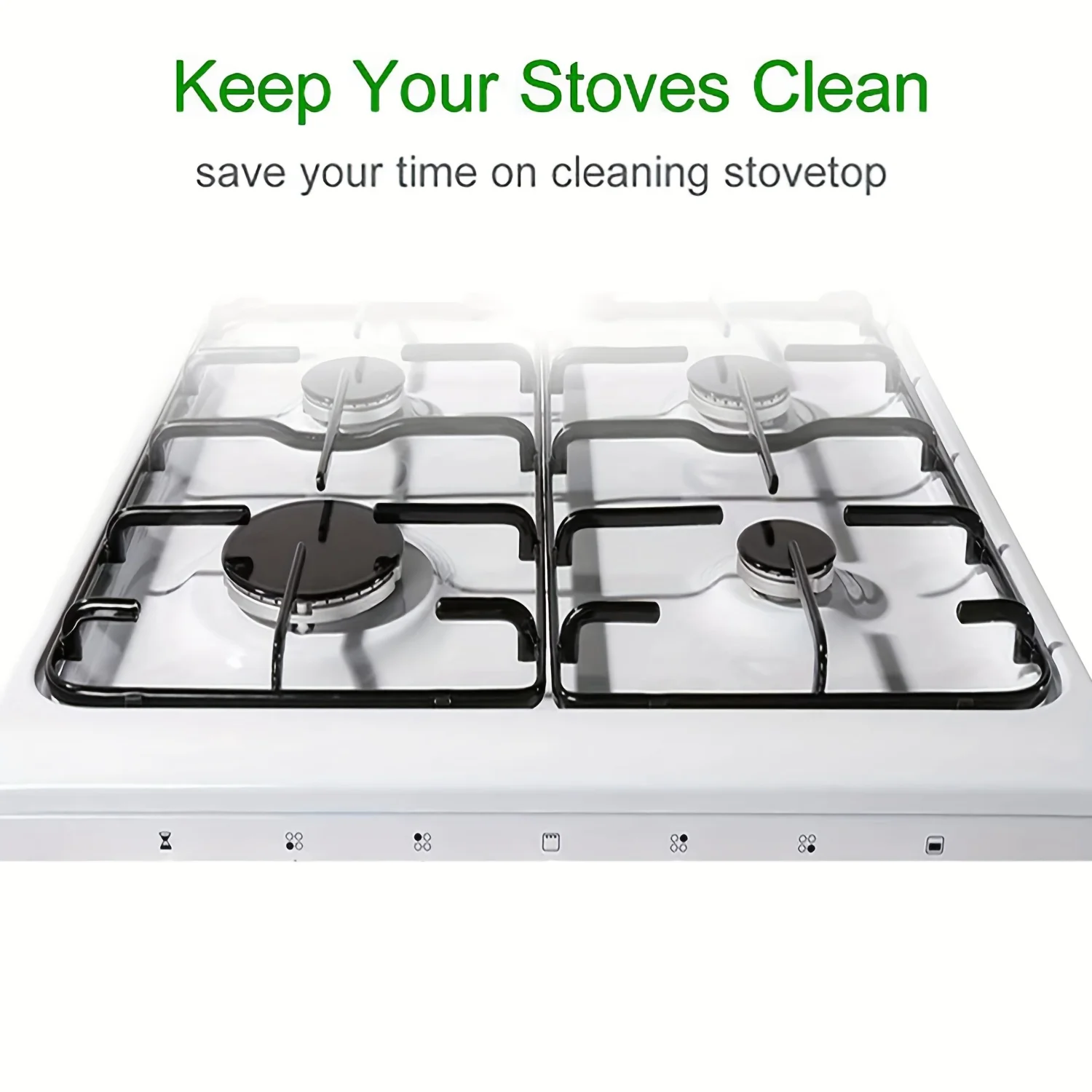 4pcs Gas Stove Oil-proof Mat - Cuttable ,Convenient To Wash